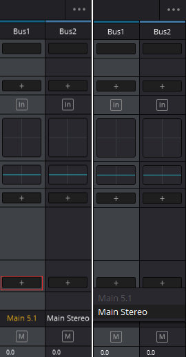 Make surround sound bus to output to the stereo bus
